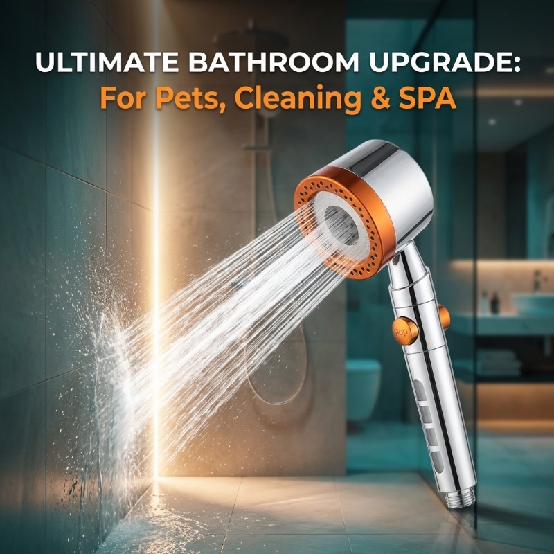 Home Bathroom Spa - シャワーヘッド高圧5モードスプレー節水ABSハンドヘルドフィルター大流量家庭用バスルームスパポータブルシャワーヘッド