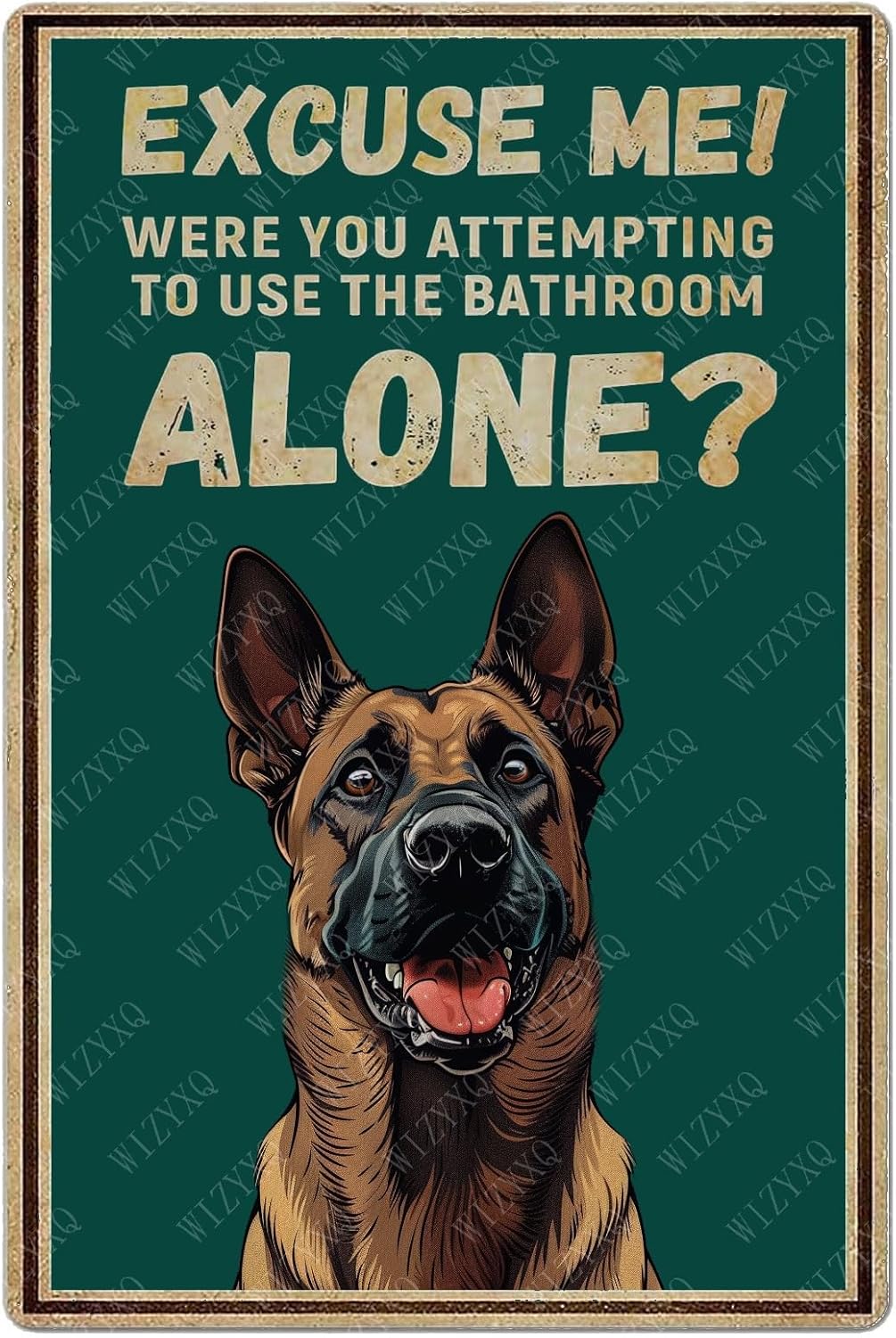 Home Alone Bathroom - ブリキ看板「ごめんなさい、一人でトイレを使おうとしたのですか？」マリノア犬メタルサインヴィンテージアルミサイン家庭用キッチン用
