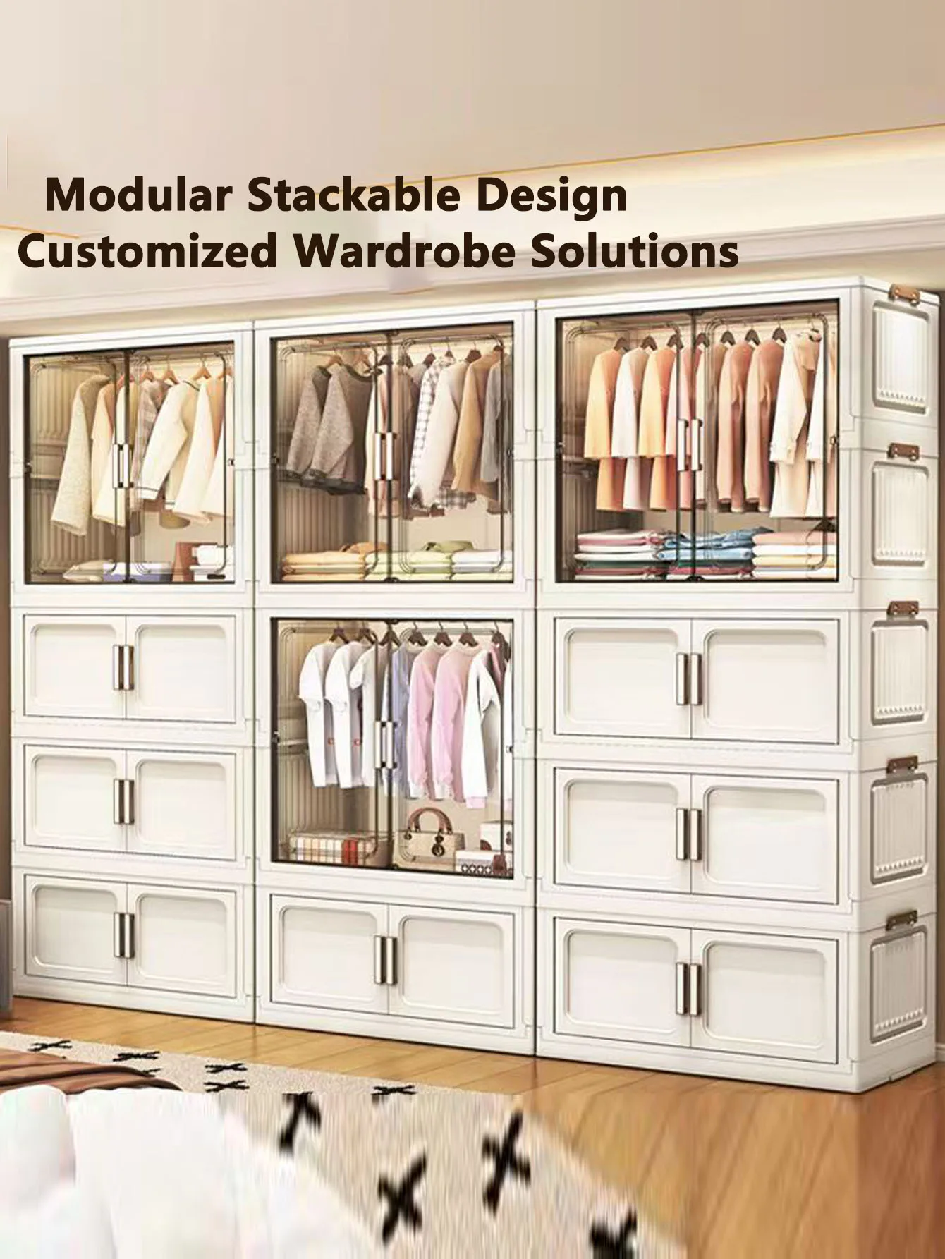 Home Goods Bathroom Cabinets - コンパクトな折りたたみ式収納キャビネット、引き出し付き、家庭用整理整頓、多機能クローゼット、省スペース、キッチン、バスルーム、寝室用