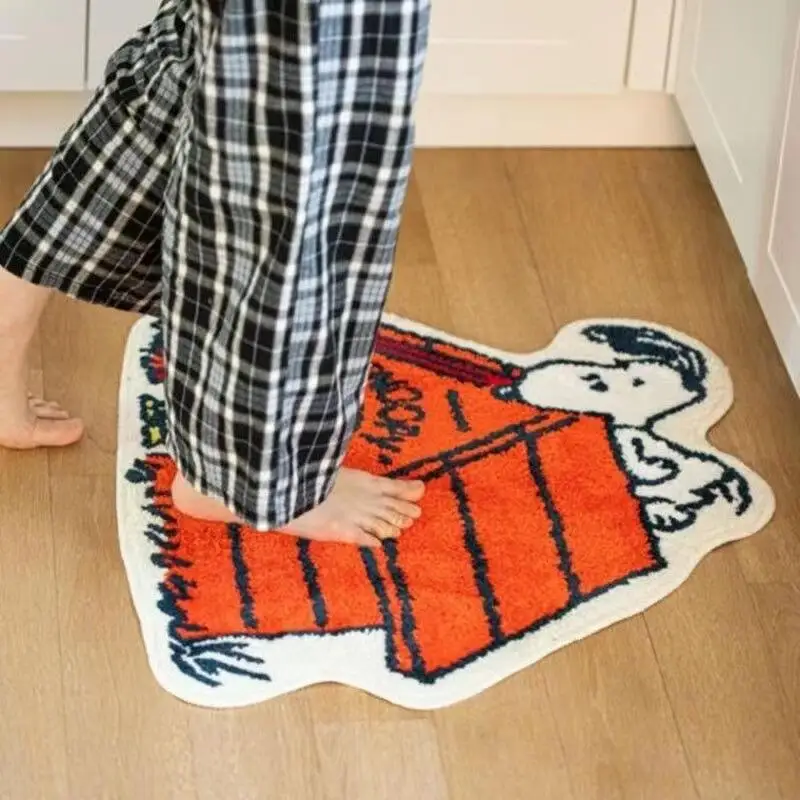 かわいい漫画スヌーピーハウス型の柔らかい滑り止め洗えるフロア - Home Bathroom Mats のレビューと価格