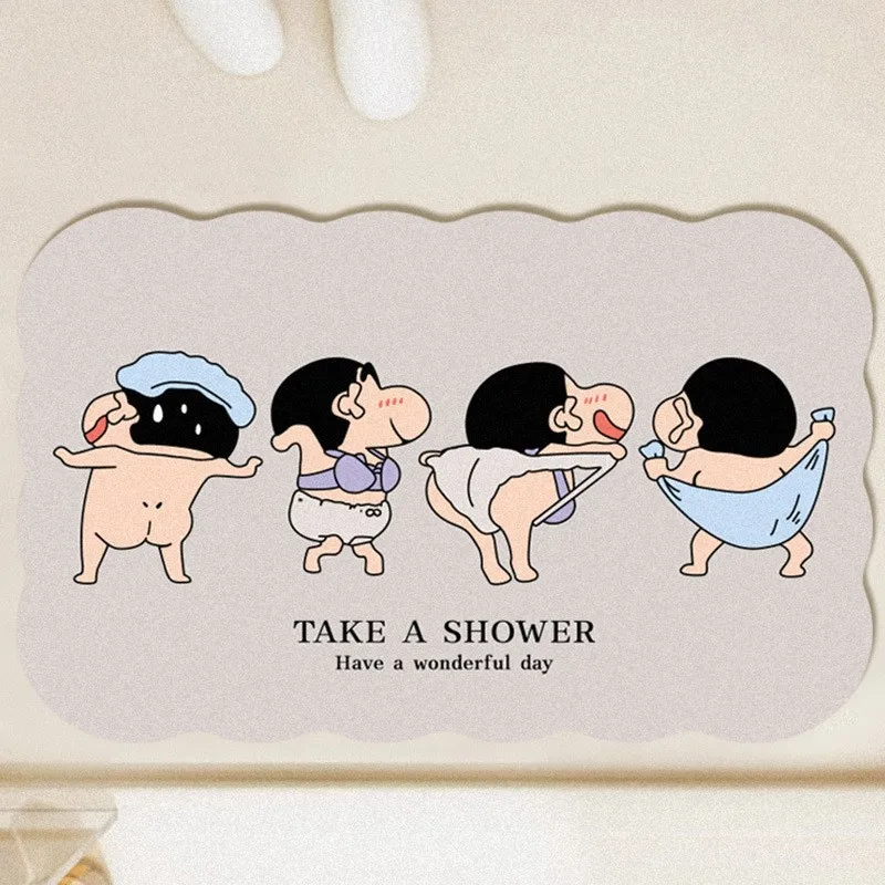 滑り止め吸収フロアマット,珪藻土,速乾性,クレヨン,すねちゃ - Home Bathroom Mats のレビューと価格