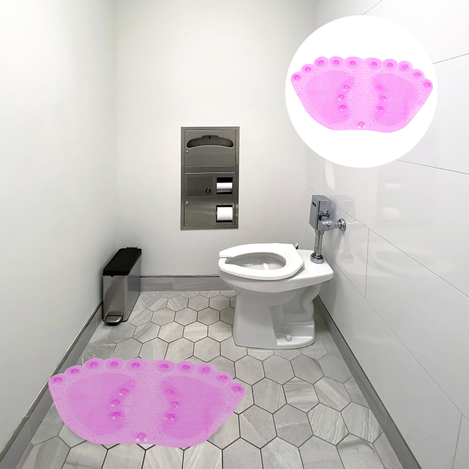 1 個マッサージ入浴マット PVC 滑り止め浴室床パッド吸盤 - Home Bathroom Mats のレビューと価格