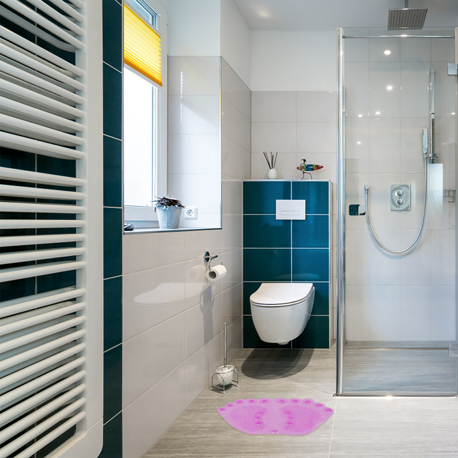 1 個マッサージ入浴マット PVC 滑り止め浴室床パッド吸盤 - Home Bathroom Mats のレビューと価格
