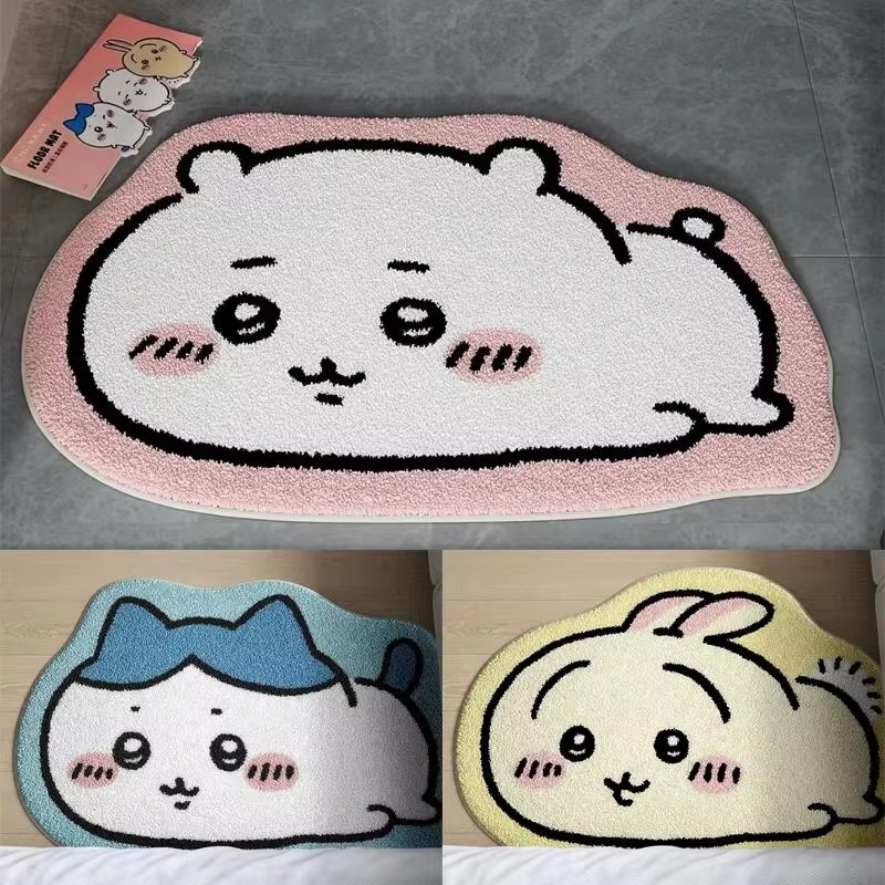 ホットカートゥーンラグアニメハチワレうさぎぬいぐるみフロアマ - Home Bathroom Mats のレビューと価格
