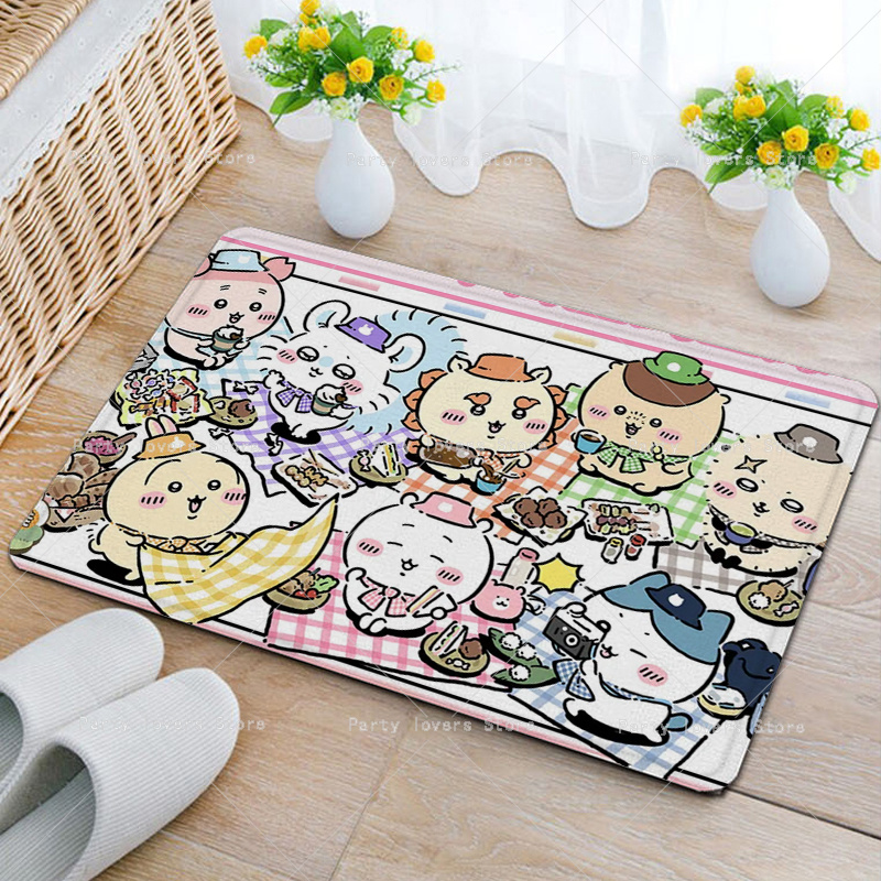 アニメ Chiikawas フランネルカーペットアニメ滑り止 - Home Bathroom Mats のレビューと価格