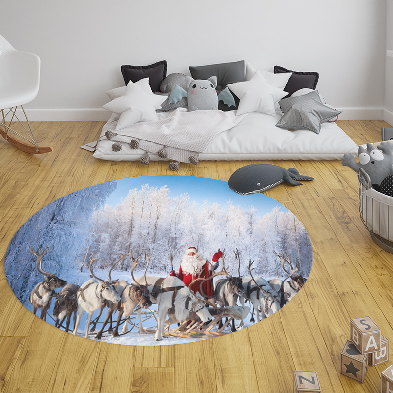 クリスマスウッドの雪の舞台カーペット,大晦日の贈り物,ボヘミ - Home Bathroom Scene のレビューと価格
