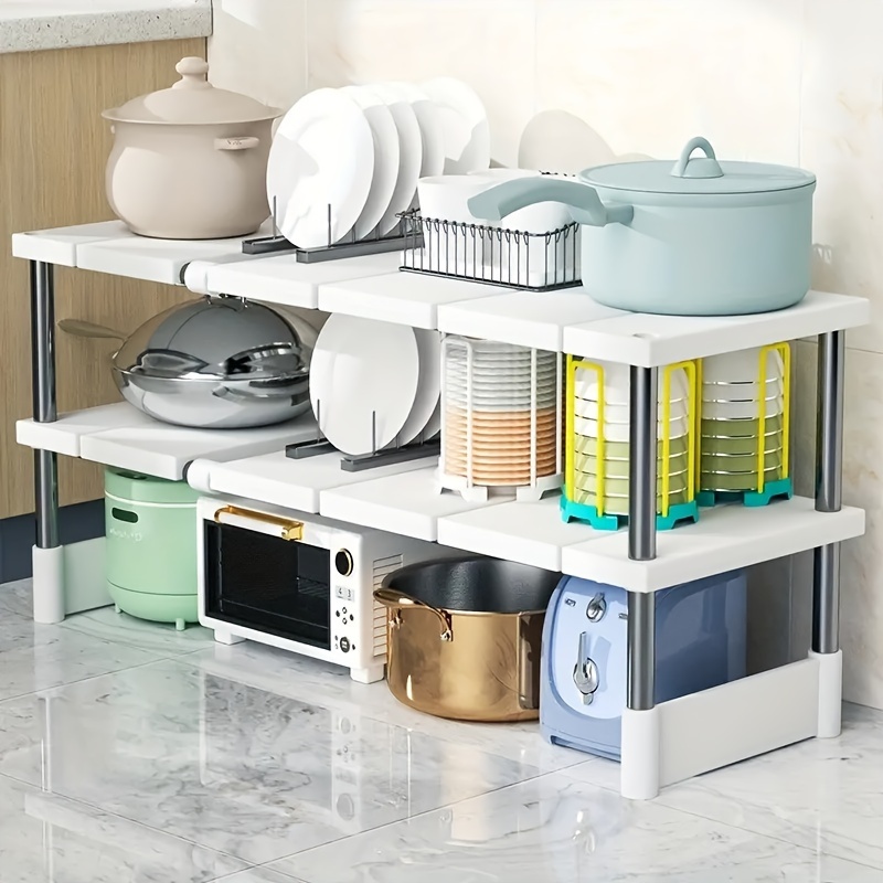 調節可能なシンク下収納ラック、拡張可能なキッチン&バスルーム - Home Goods Bathroom Cabinets のレビューと価格