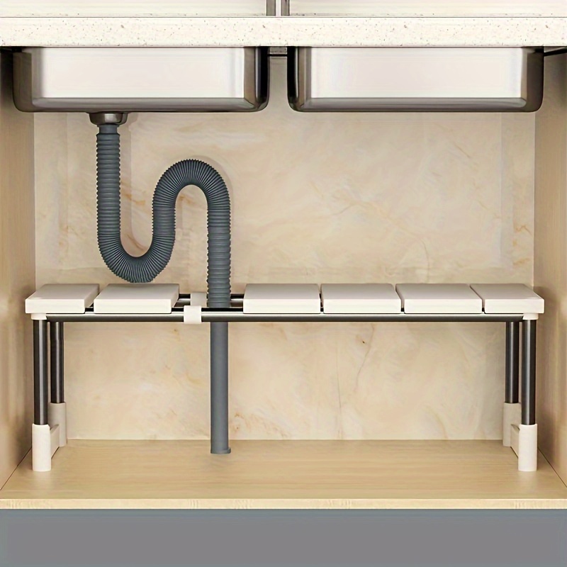 調節可能なシンク下収納ラック、拡張可能なキッチン&バスルーム - Home Goods Bathroom Cabinets のレビューと価格