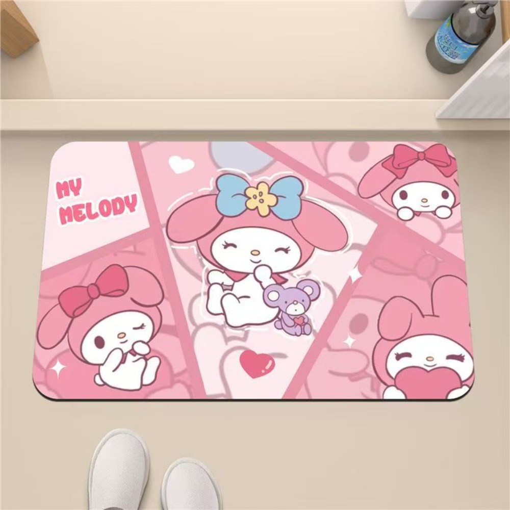 ハローキティ滑り止め吸水速乾バスマット（トイレ入口＆シャワー - Home Bathroom Mats のレビューと価格