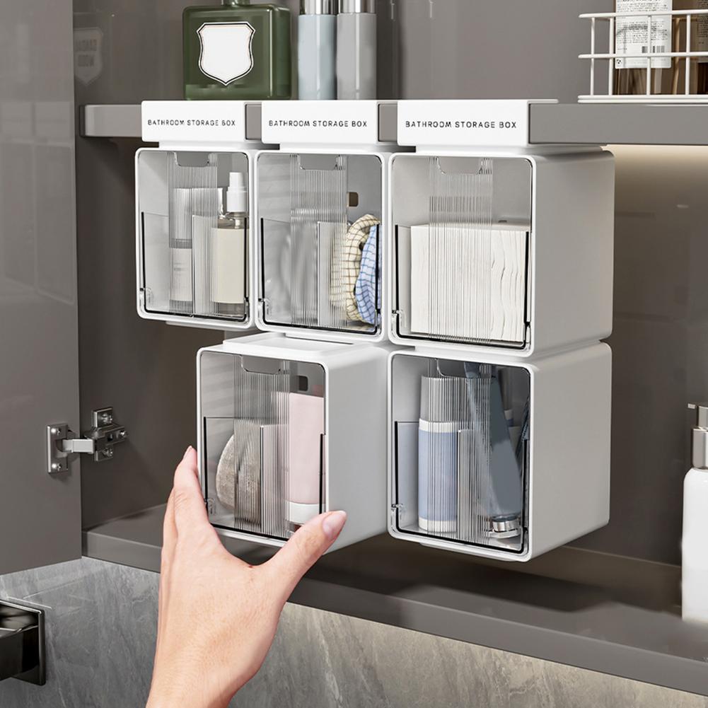 鏡台下収納ボックス用クリアバスルームプルアウト収納ボックス、 - Home Goods Bathroom Cabinets のレビューと価格