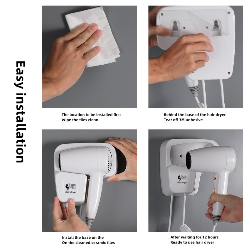 非穴あき壁掛けヘアドライヤー 1300 ワットハイパワー速乾 - Home Depot Bathroom Vanities のレビューと価格