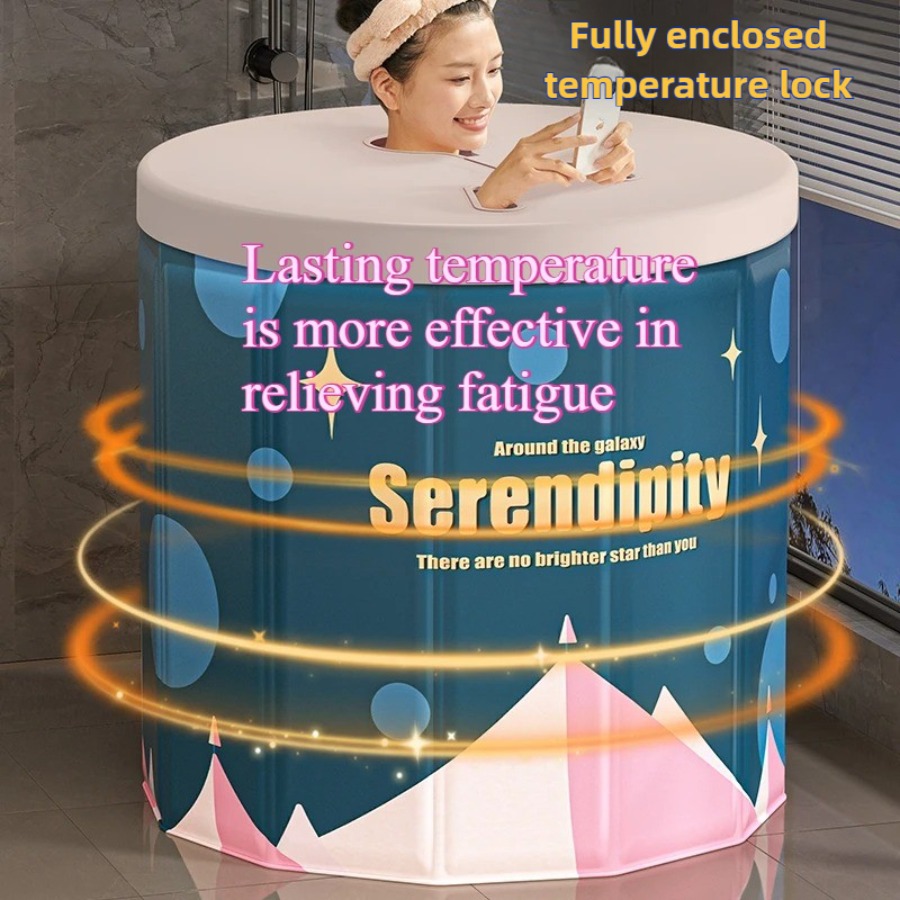 大人用折りたたみ式浴槽、家庭用、断熱カバー付き浴室浴槽、冬用 - Home Bathroom Spa のレビューと価格