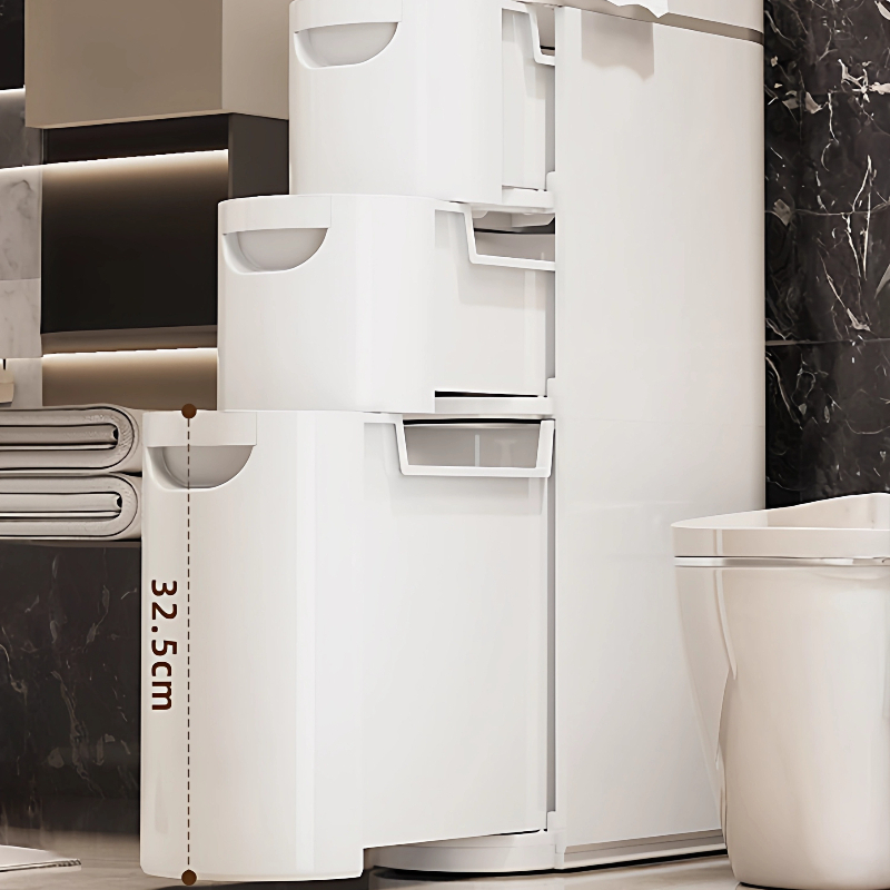 クリアな引き出し式バスルーム収納キャビネット、トイレ用の車輪 - Home Goods Bathroom Cabinets のレビューと価格