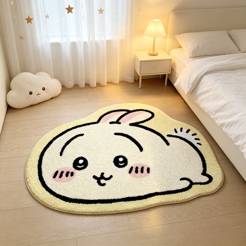 チイカワ漫画ラグ アニメハチワレウサギ ぬいぐるみフロアマッ - Home Bathroom Mats のレビューと価格