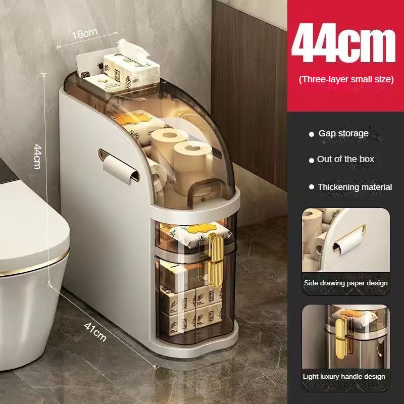 防水プラスチック棚付きの狭いバスルーム収納キャビネット、自立 - Home Goods Bathroom Cabinets のレビューと価格
